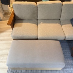 ※無料※2人掛けソファオットマン（収納機能付き）　　の画像