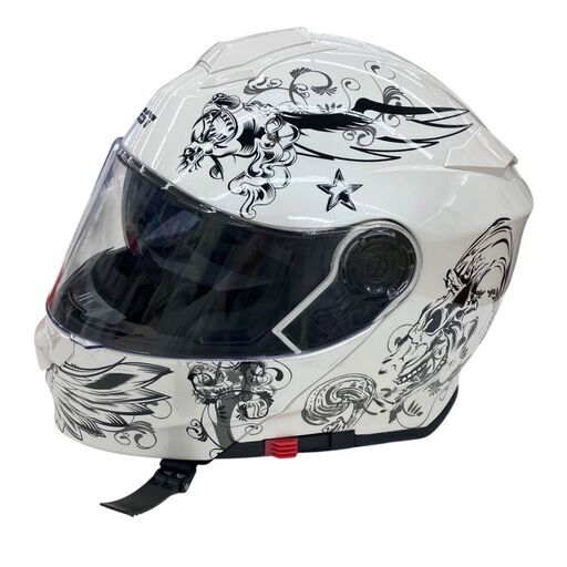 Aliです 186000 現状品 Crest クレスト ヘルメット アルファ2スカル L