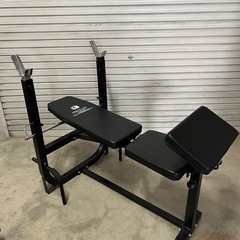 早い者勝ち！お得！ ファイティングロード 重量トレーニングベンチセット 重り計120kgの画像
