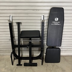 早い者勝ち！お得！ ファイティングロード 重量トレーニングベンチセット 重り計120kgの画像