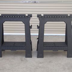 ≪yt2022ジ限≫ [2台セット] BLACK+DECKER/ブラックアンドデッカー ソーホース 現状品 工具/作業台/馬/DIY 70820-08の画像