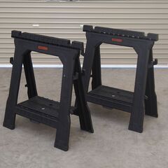 ≪yt2022ジ限≫ [2台セット] BLACK+DECKER/ブラックアンドデッカー ソーホース 現状品 工具/作業台/馬/DIY 70820-08の画像