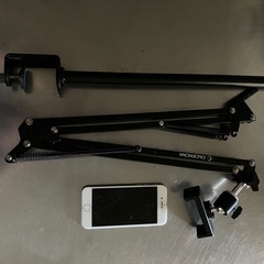 カメラアーム、カメラ、スマホ撮影、の画像