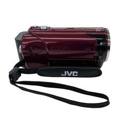 186001 現状品 JVC ジェーブイシー ビデオカメラ Everio GZ-HM450-R  レッド 付属品付き [250528HM220279]の画像