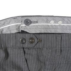 EDWIN PRESTIGE ゴルフパンツ？ スラックス風パンツ Sサイズ グレー ストライプ柄 エドウィンの画像