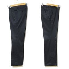 Burberry BLACK LABEL チノパン スラックス W73 ブラック BMF10-801-09の画像