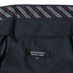 Burberry BLACK LABEL チノパン スラックス W73 ブラック BMF10-801-09の画像