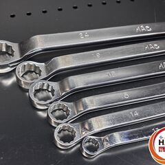 MAC TOOLS マックツール BOM22124R～BOM21011R メガネレンチ6本セット レンチ キズ有 中古 【ハンズクラフト沖縄豊見城店】の画像
