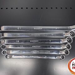 MAC TOOLS マックツール BOM22124R～BOM21011R メガネレンチ6本セット レンチ キズ有 中古 【ハンズクラフト沖縄豊見城店】の画像