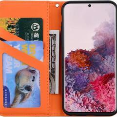 Galaxy S20 ケース 5G 手帳型 SC-51A SCG01 薄型 蛙の画像