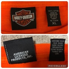 ✨美品✨ Harley-Davidson Tシャツ XL USA製 オレンジの画像