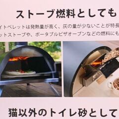 木質ペレット、システムトイレ用猫砂に、ストーブ燃料に、天然素材100％添加物不使用20ℓ以上の画像