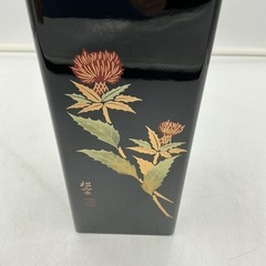 会津塗 木製漆器　花瓶の画像