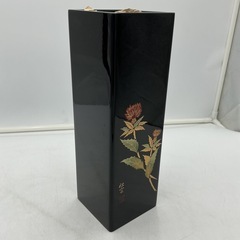 会津塗 木製漆器　花瓶の画像