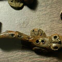 箸置き むつごろう 唐津焼　置物 陶器６個の画像