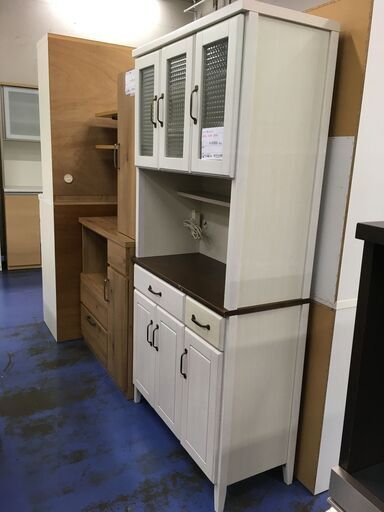 ☆リユースのサカイ横浜南店☆YM1392 レンジボード ホワイト・ブラウン