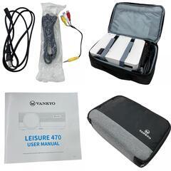 186000 現状品 VANKYO プロジェクター HDプロジェクター Leisure 470  本体 ケース付き 付属品付き [1000027792352]の画像