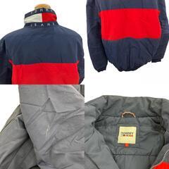 186000 現状品 TOMMY HILFIGER トミーヒルフィガー XL ジャケット TOMMY JEANS ビッグフラッグ DM0DM09528 M189320022  ネイビー　レッド メンズ [1000023072649]の画像