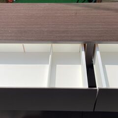 美品 ニトリ ローチェスト クエス ダークブラウン 140cm幅 (アキノリ