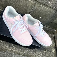 DC SHOES　スニーカー マンテカライト メンズ ピンク 27.5 cm　美品の画像