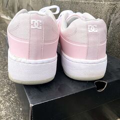 DC SHOES　スニーカー マンテカライト メンズ ピンク 27.5 cm　美品の画像