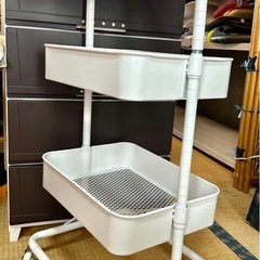 NITORI ニトリ　スチールワゴン　高さ調整可能の画像