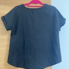 黒 半袖Tシャツ ラウンドネックの画像