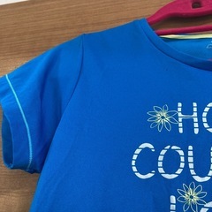 TDP メッセージプリント 半袖Tシャツ 青　ニューバランスの画像