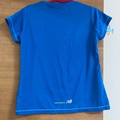TDP メッセージプリント 半袖Tシャツ 青　ニューバランスの画像