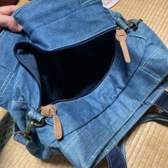 ジーンズ素材のバッグの画像