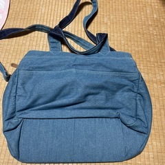 ジーンズ素材のバッグの画像