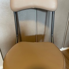 折りたたみイス ベージュ 在宅ワーク[ニトリ製品 ]の画像