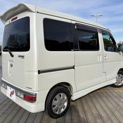 岡山【自社ローン】保証人無可★全国対応★アトレーワゴン【カスタムターボRSリミテッド】左側パワスラ/ワンセグTV/レザー調シートカバー/ウインカードアミラー/フルフラットシート/DVD再生/フォグランプ/ETCの画像