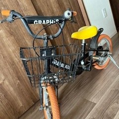 子供　GRAPHIS KIDS 自転車　GR-16  16インチ オシャレ　黄色／黒　質が良いの画像