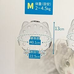 猫 爪切り マスク 猫用マスク 爪切り 嫌がる 対策 目隠し 猫用マズル 暴れる対策Mサイズの画像