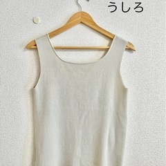 CLOCHEクロシェ スクエアノースリーブニット Mサイズの画像