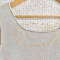 CLOCHEクロシェ スクエアノースリーブニット Mサイズの画像