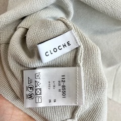 CLOCHEクロシェ スクエアノースリーブニット Mサイズの画像