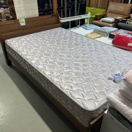 セミダブルベッド/フレーム&マットレスのセット