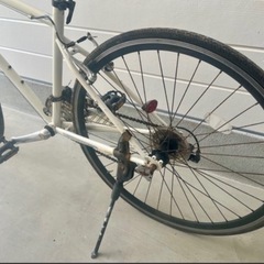 クロスバイク SPIRIT Bicycles SHIMANO ７段変速 ホワイト タイヤ交換必須の画像