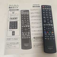 テレビ 取扱説明書有り　ジャンク品　リモコン付き（電池なし）の画像