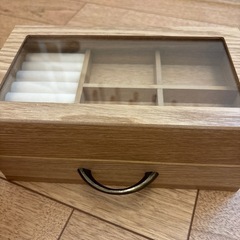 メイクボックス ナチュメイプル  ジュエリーボックスケース  アクセサリーケース アンティークの画像