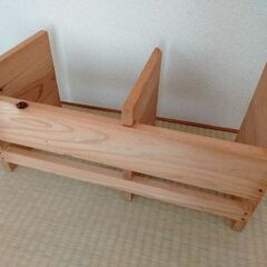 ハンドメイド　木製　本棚の画像