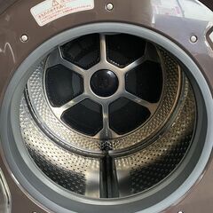 高年式!2023年製! TOSHIBA ドラム式洗濯乾燥機 洗濯12kg/乾燥7kg ZABOON TW-127XP3L(T) 左開き ブラウン 中古家電 店頭引取歓迎 yR9951の画像