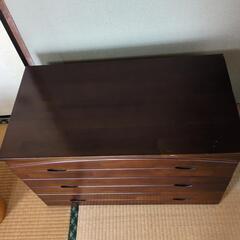 3段タンス　TV台にも　46×74×40の画像