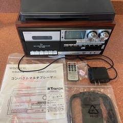 【美品】WINTECH マルチプレーヤー　レコード　カセット　CDの画像