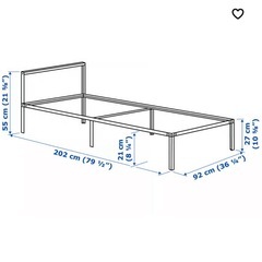 IKEA シングルベッドフレーム、ルーローイの画像