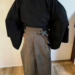 【正絹縞袴入り・紋付袴セット】男物フォーマル一式｜舞台・式典にの画像