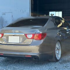誰でも車が買える次世代低与信ローン専門店／ 安心の１年保証付き 距離無制限！中古車販売 カーメル小田原店 　平成22年式☆トヨタ　マークX　250Gリラックスセレクション 後期仕様　後期バンパー　社外エアロ　ＷＯＲＫマイスター１９インチＡＷ　ＲＳＲ車高調☆の画像