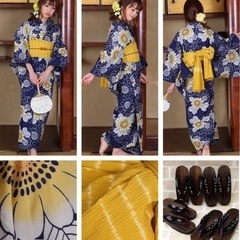 【極美品】浴衣・下駄・バッグセットの画像